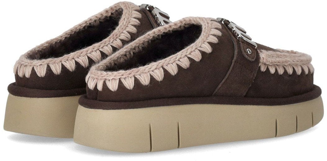 MOU MOU BOUNCE METAL LOGO MOCHA CLOG Bruin