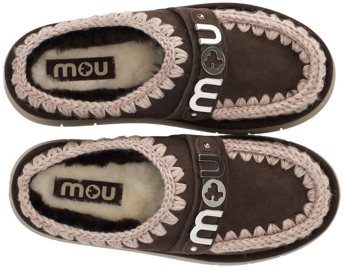 MOU MOU BOUNCE METAL LOGO MOCHA CLOG Bruin