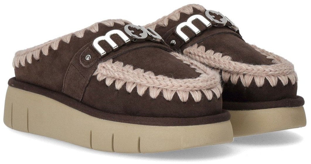 MOU MOU BOUNCE METAL LOGO MOCHA CLOG Bruin