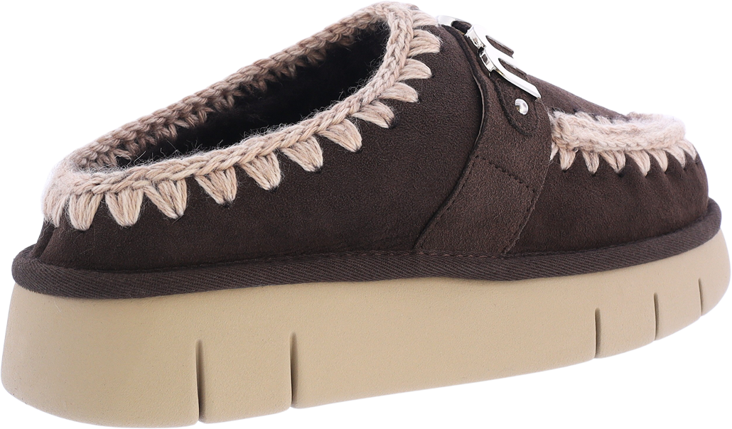 MOU Dames Bounce Clog Logo Mocha Bruin