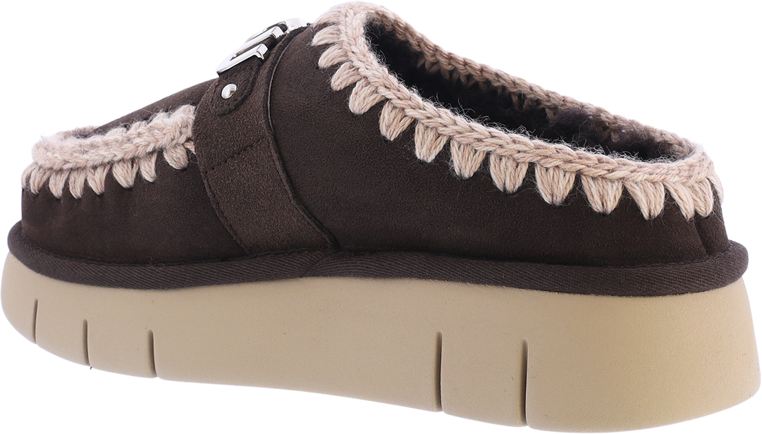 MOU Dames Bounce Clog Logo Mocha Bruin