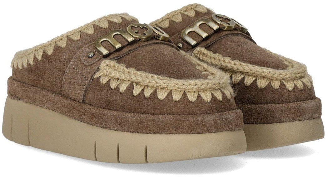 MOU MOU BOUNCE WELT SUEDE ELEPHANT GREY CLOG Bruin