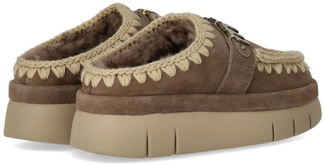 MOU MOU BOUNCE WELT SUEDE ELEPHANT GREY CLOG Bruin