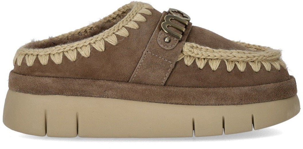 MOU MOU BOUNCE WELT SUEDE ELEPHANT GREY CLOG Bruin