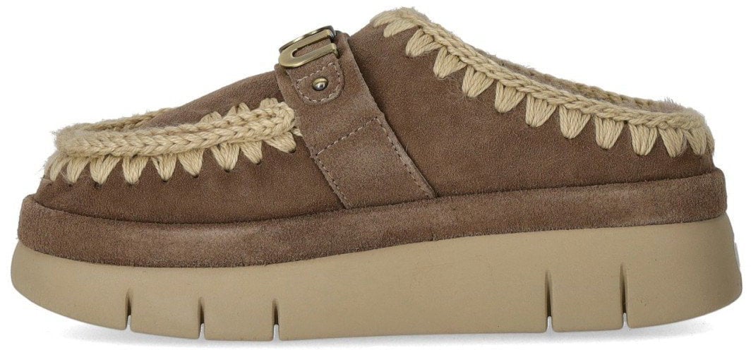 MOU MOU BOUNCE WELT SUEDE ELEPHANT GREY CLOG Bruin