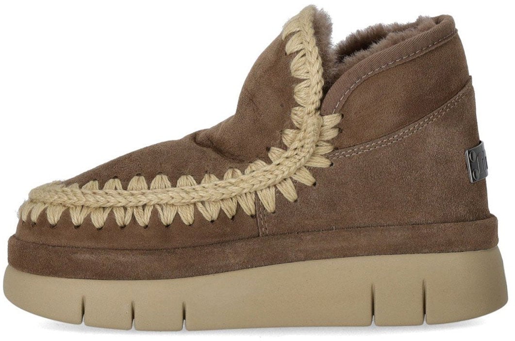MOU MOU BOUNCE WELT SUEDE ELEPHANT GREY SNEAKER Bruin