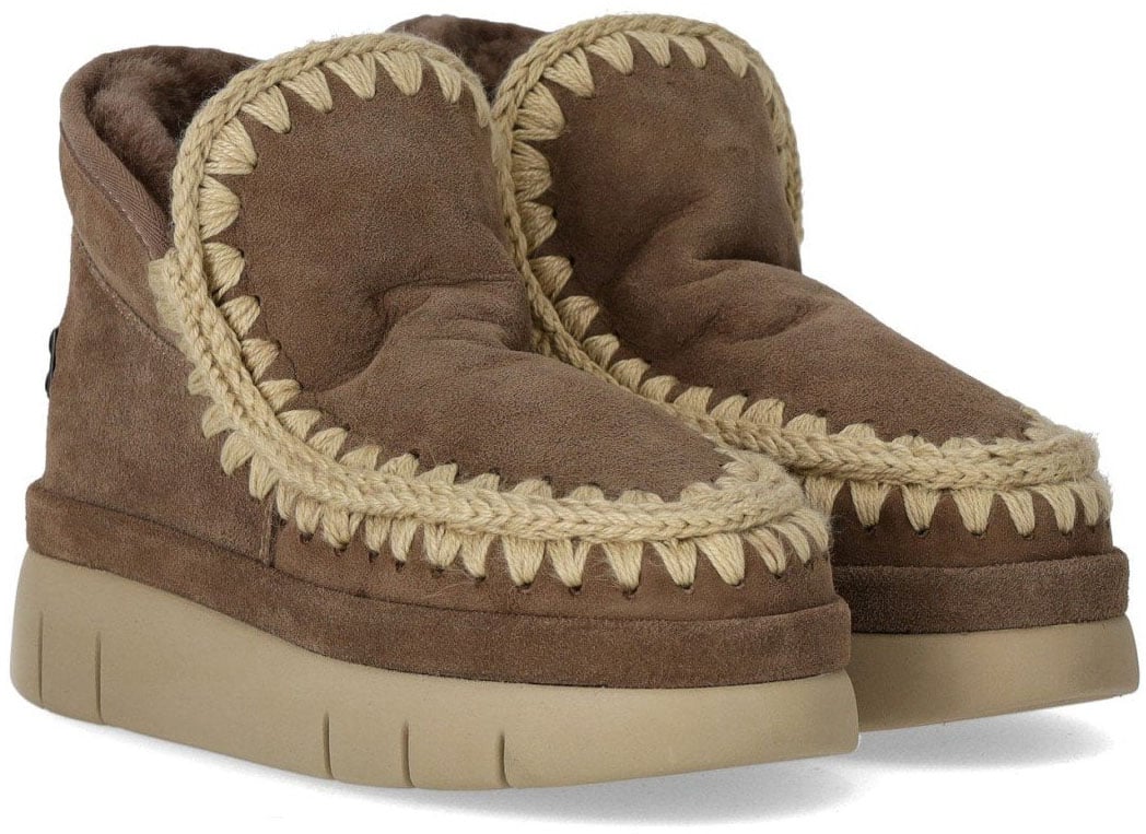 MOU MOU BOUNCE WELT SUEDE ELEPHANT GREY SNEAKER Bruin