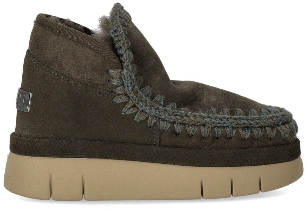 MOU MOU BOUNCE WELT GREEN SNEAKER Zwart