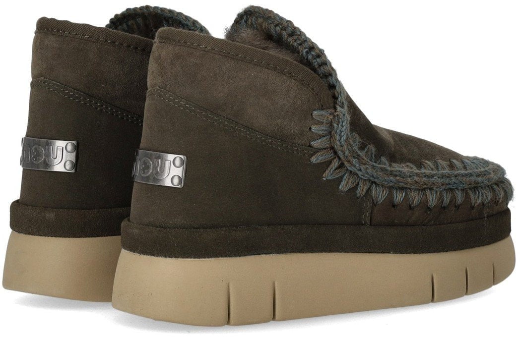 MOU MOU BOUNCE WELT GREEN SNEAKER Zwart