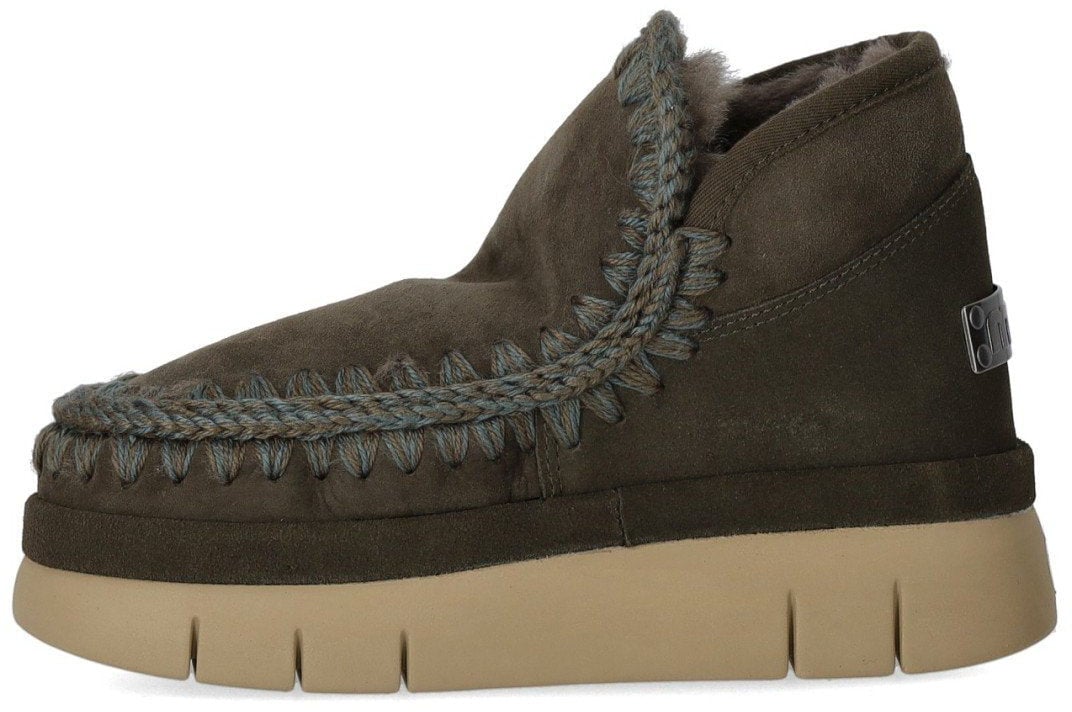 MOU MOU BOUNCE WELT GREEN SNEAKER Zwart