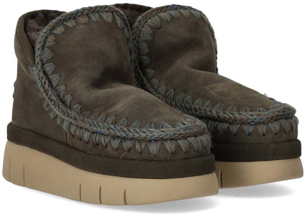 MOU MOU BOUNCE WELT GREEN SNEAKER Zwart