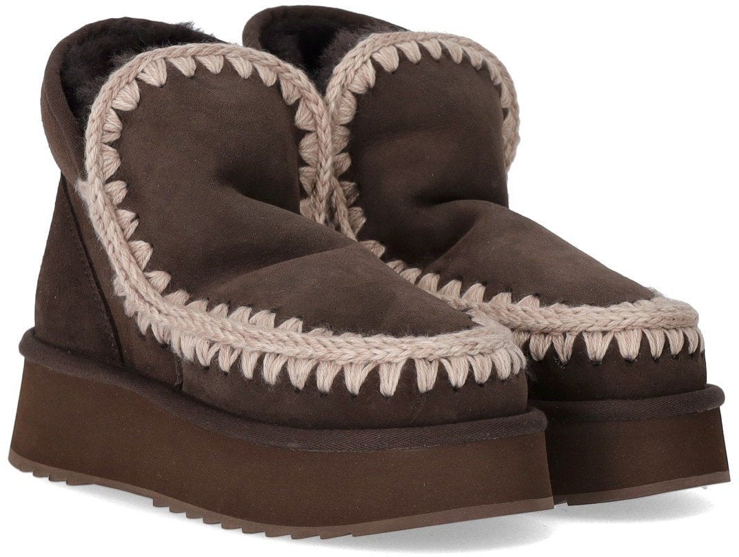 MOU MOU MINI ESKIMO PLATFORM MOCHA BOOT Bruin