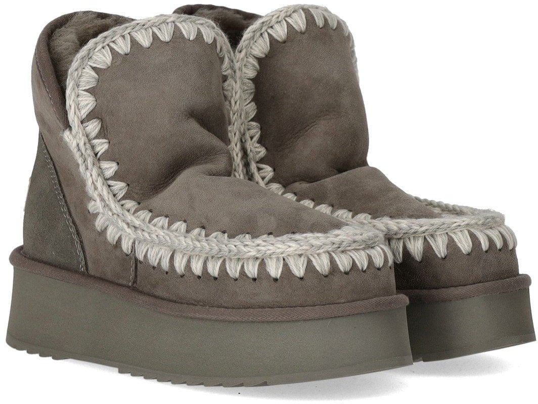 MOU MOU MINI ESKIMO PLATFORM GREY BOOT Grijs