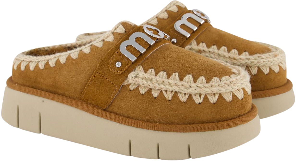 MOU Dames Bounce Clog Cognac Bruin