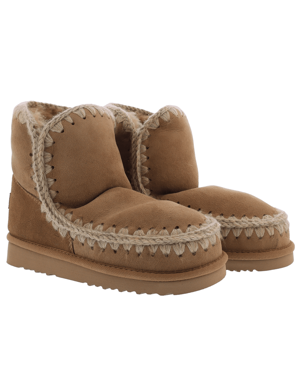 MOU Dames Eskimo 18 Suede Boots Tobacco Bruin