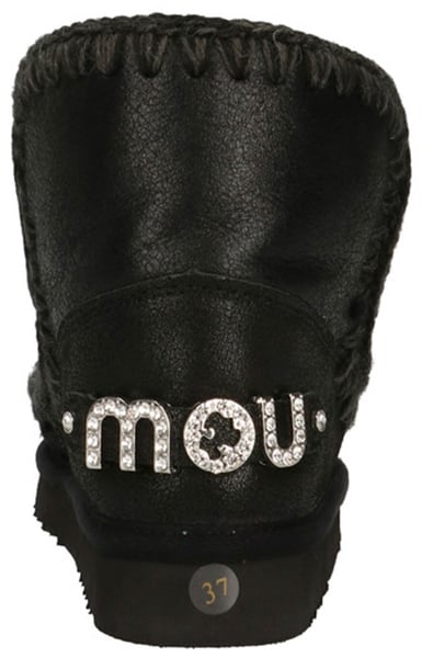 MOU Boots Cracked Blackgrey Donkergrijs