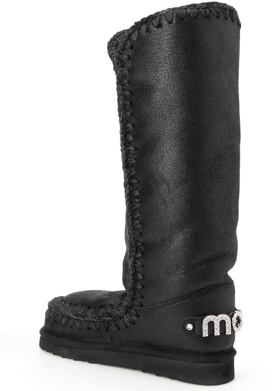 MOU Boots Cracked Blackgrey Donkergrijs