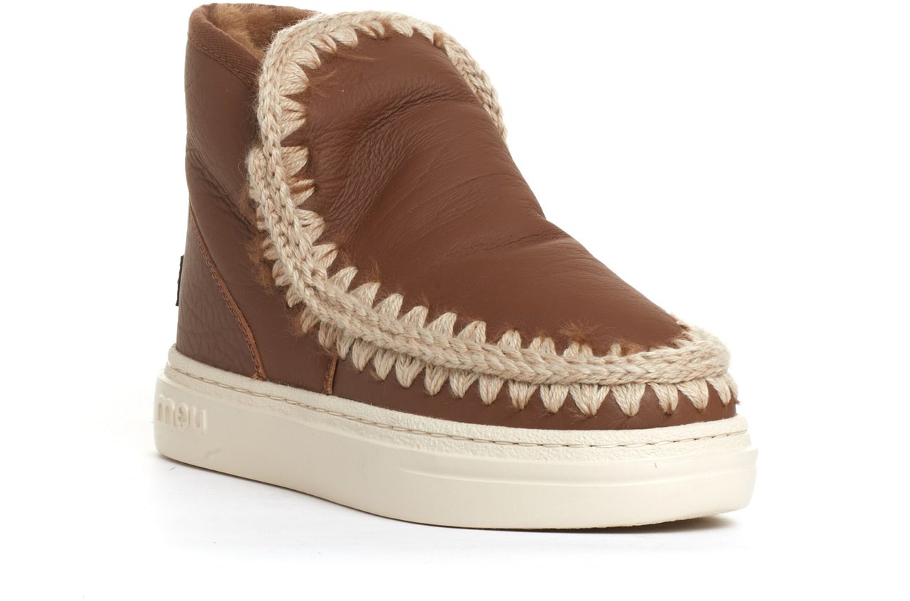 MOU Boot Eskimo Fondo Sneakers Pelle Cuoio Bruin