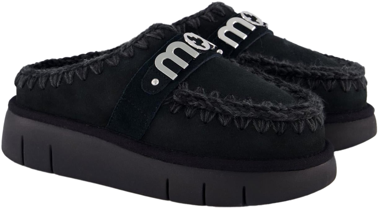 MOU Dames Bounce Clog Zwart Zwart