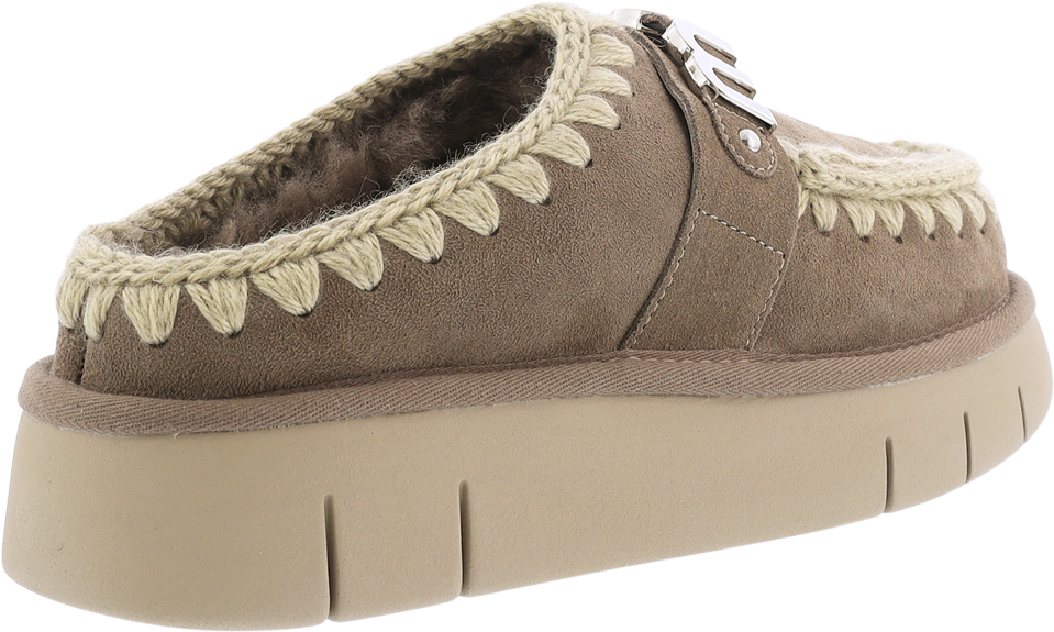 MOU Dames Bounce Clog Logo Elephant Grey Grijs