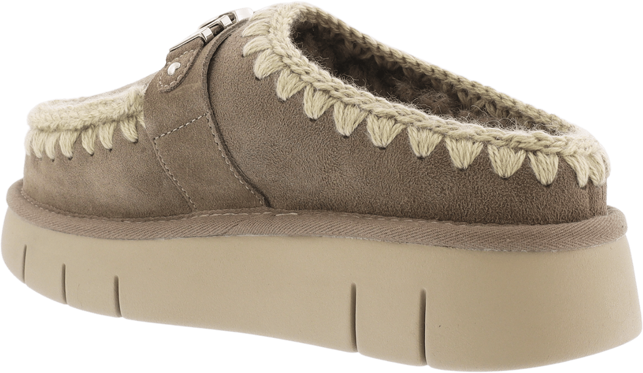 MOU Dames Bounce Clog Logo Elephant Grey Grijs