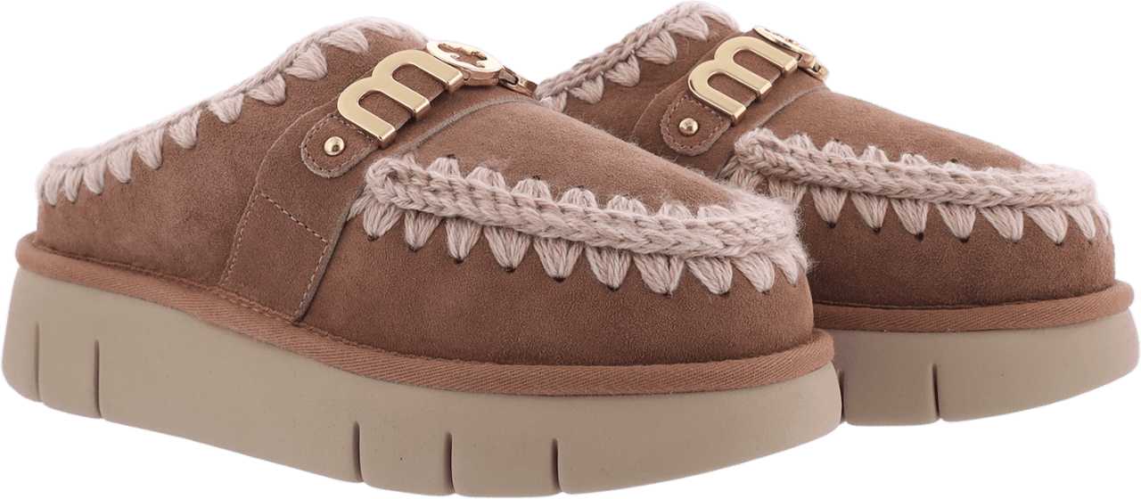 MOU Dames Bounce Clog Logo Pink Brown Roze