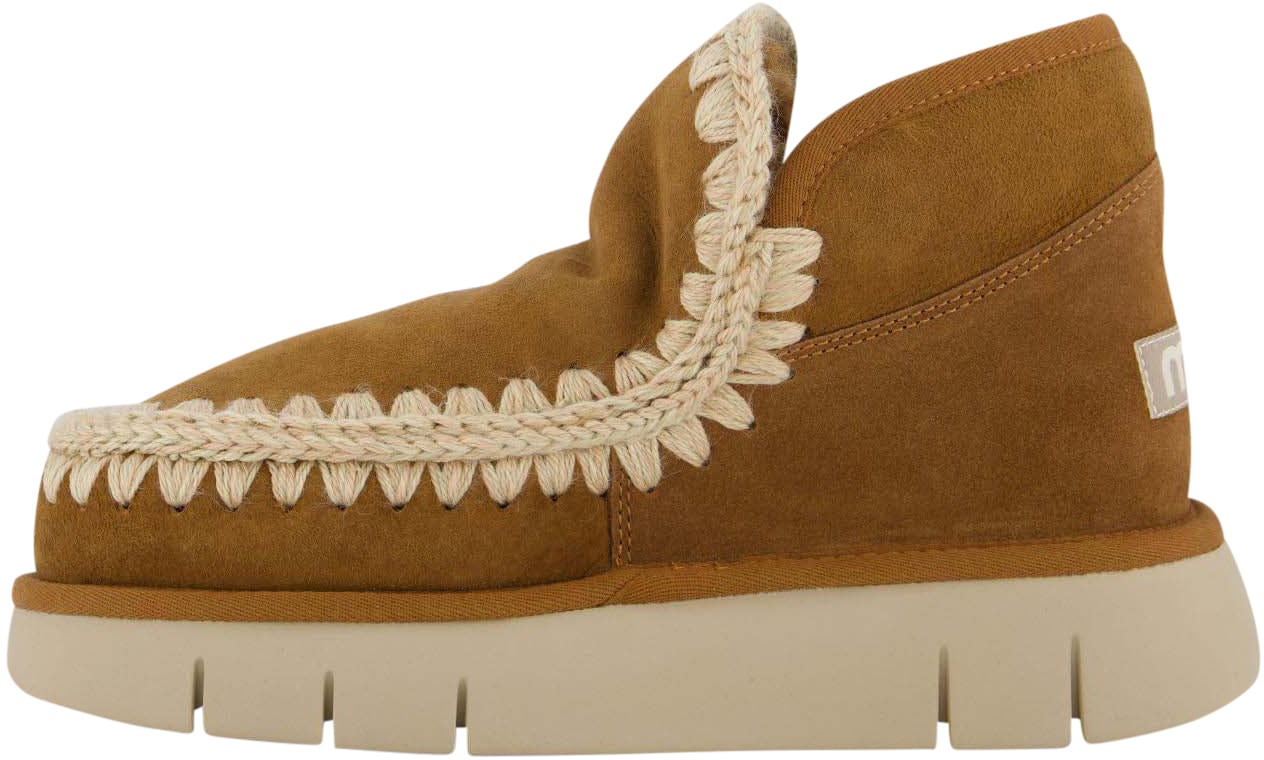 MOU Dames Eskimo Bounce Sneaker Cognac Bruin