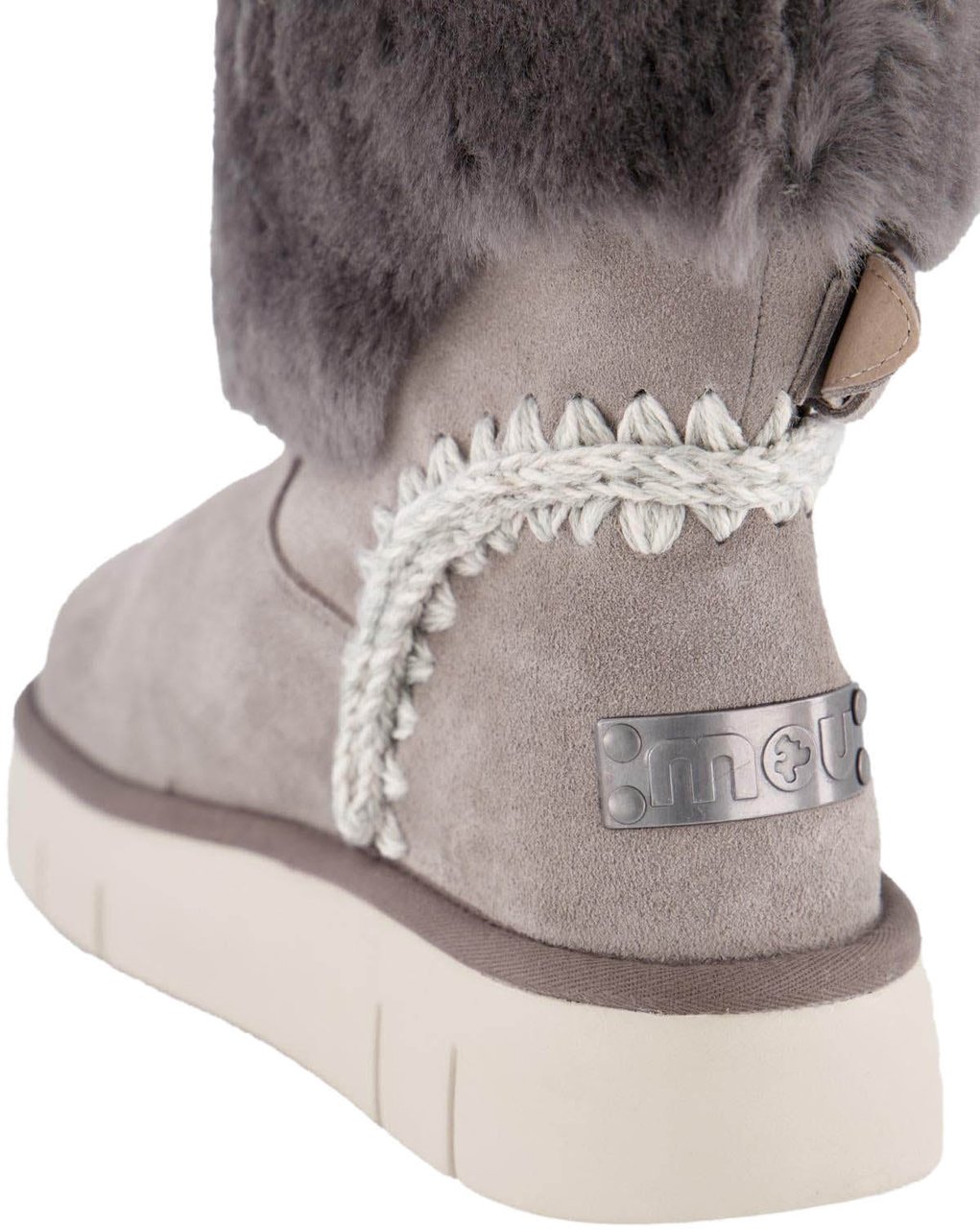 MOU Dames Bounce Boot Shearling Grijs Grijs