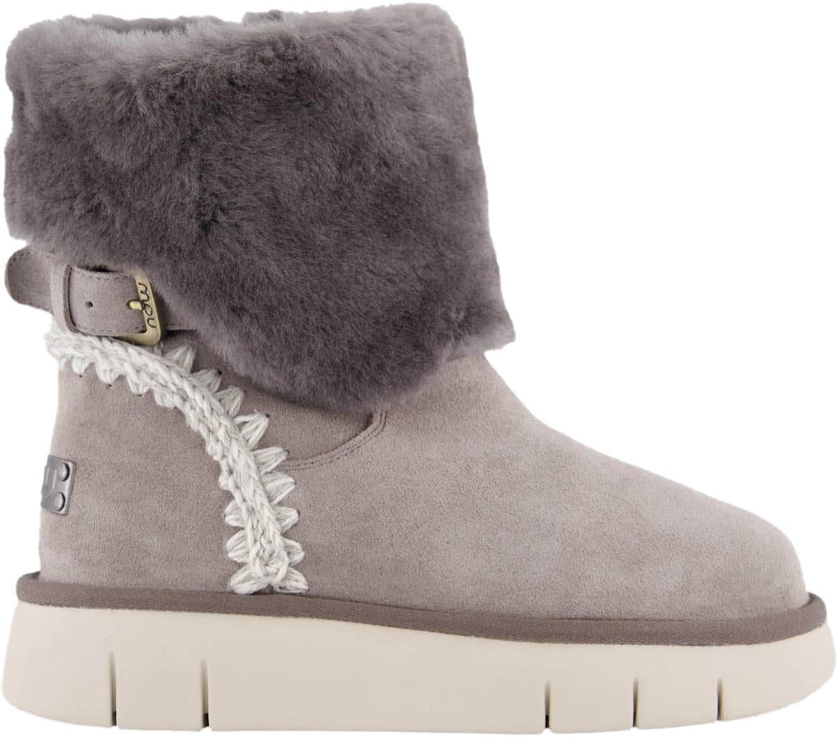 MOU Dames Bounce Boot Shearling Grijs Grijs