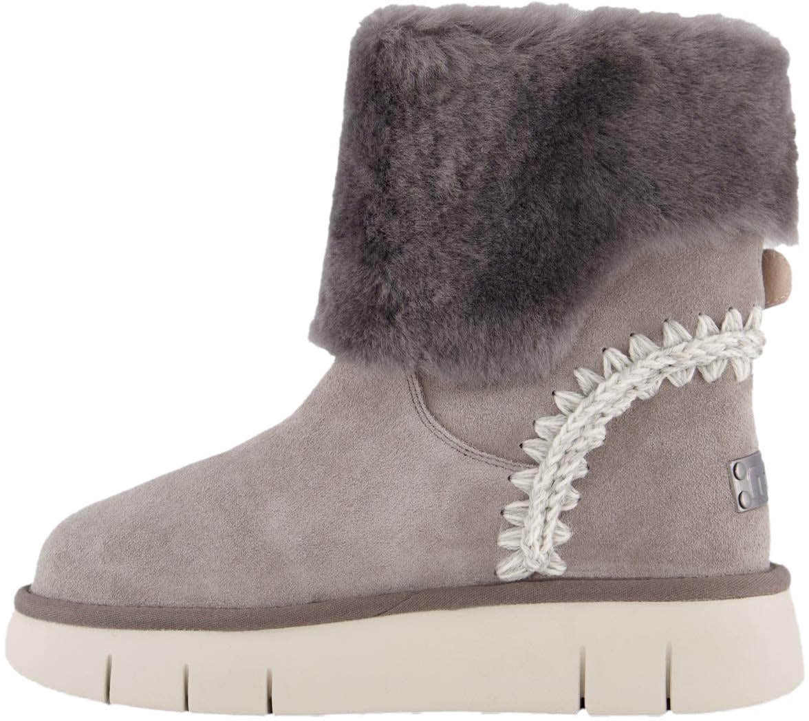 MOU Dames Bounce Boot Shearling Grijs Grijs
