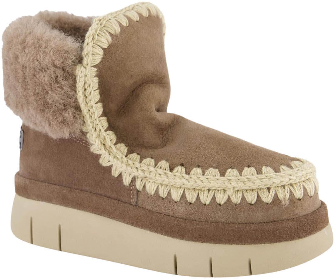 MOU Dames Welt Furry Collar Elephant Gre Grijs