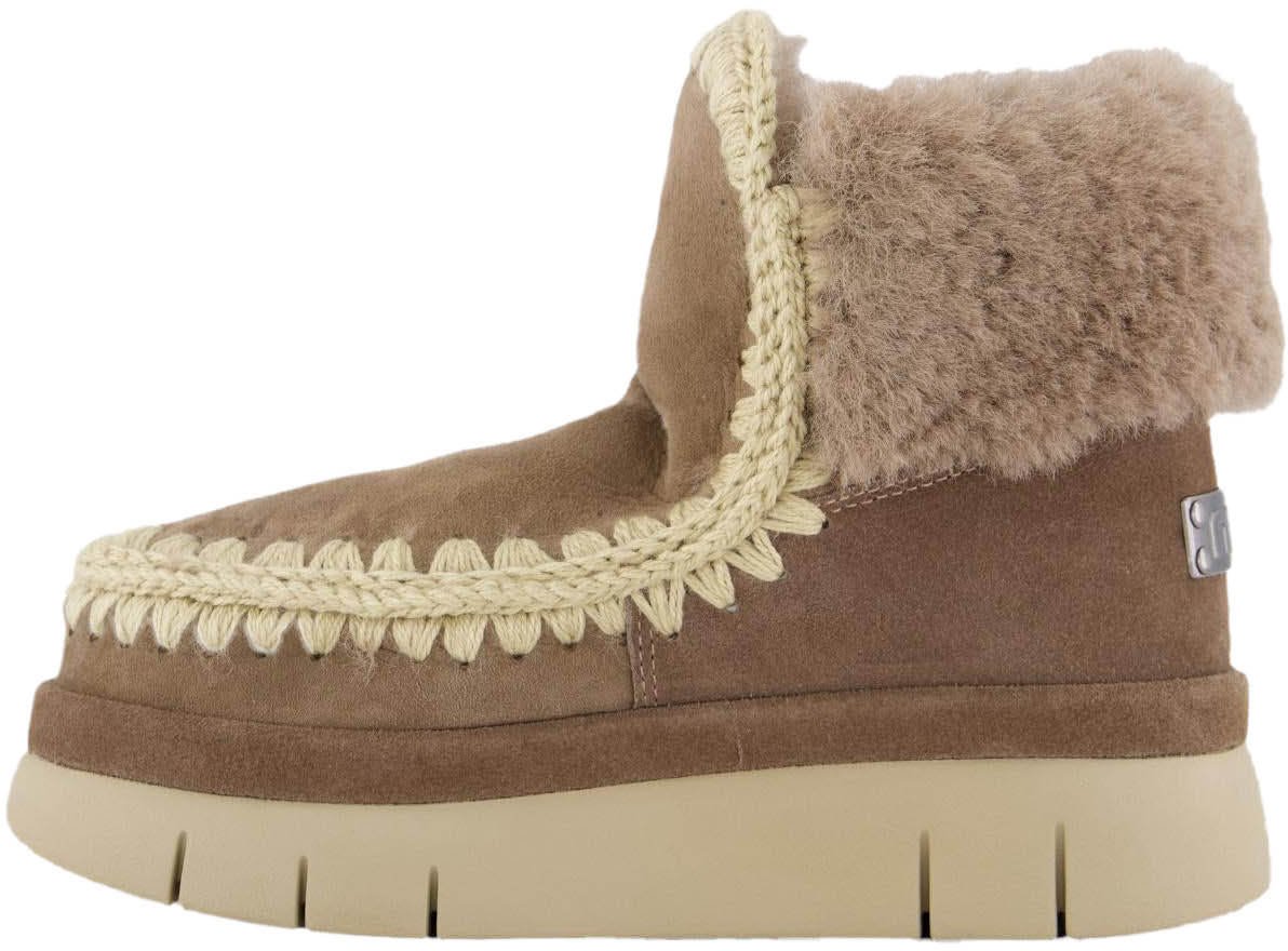 MOU Dames Welt Furry Collar Elephant Gre Grijs