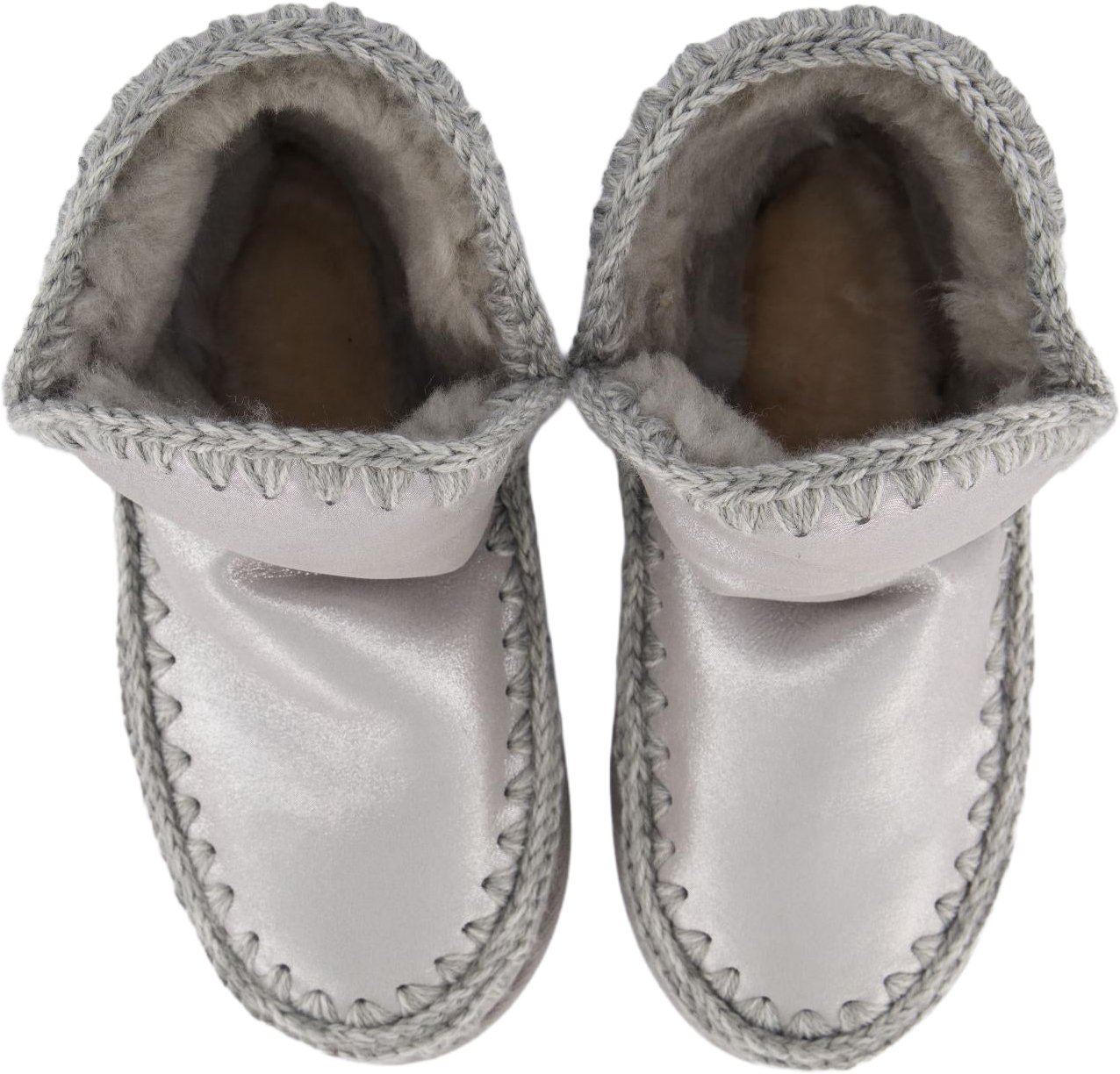 Mou Dames Eskimo 18 Microglitter Silver enkellaarsjes Metallic