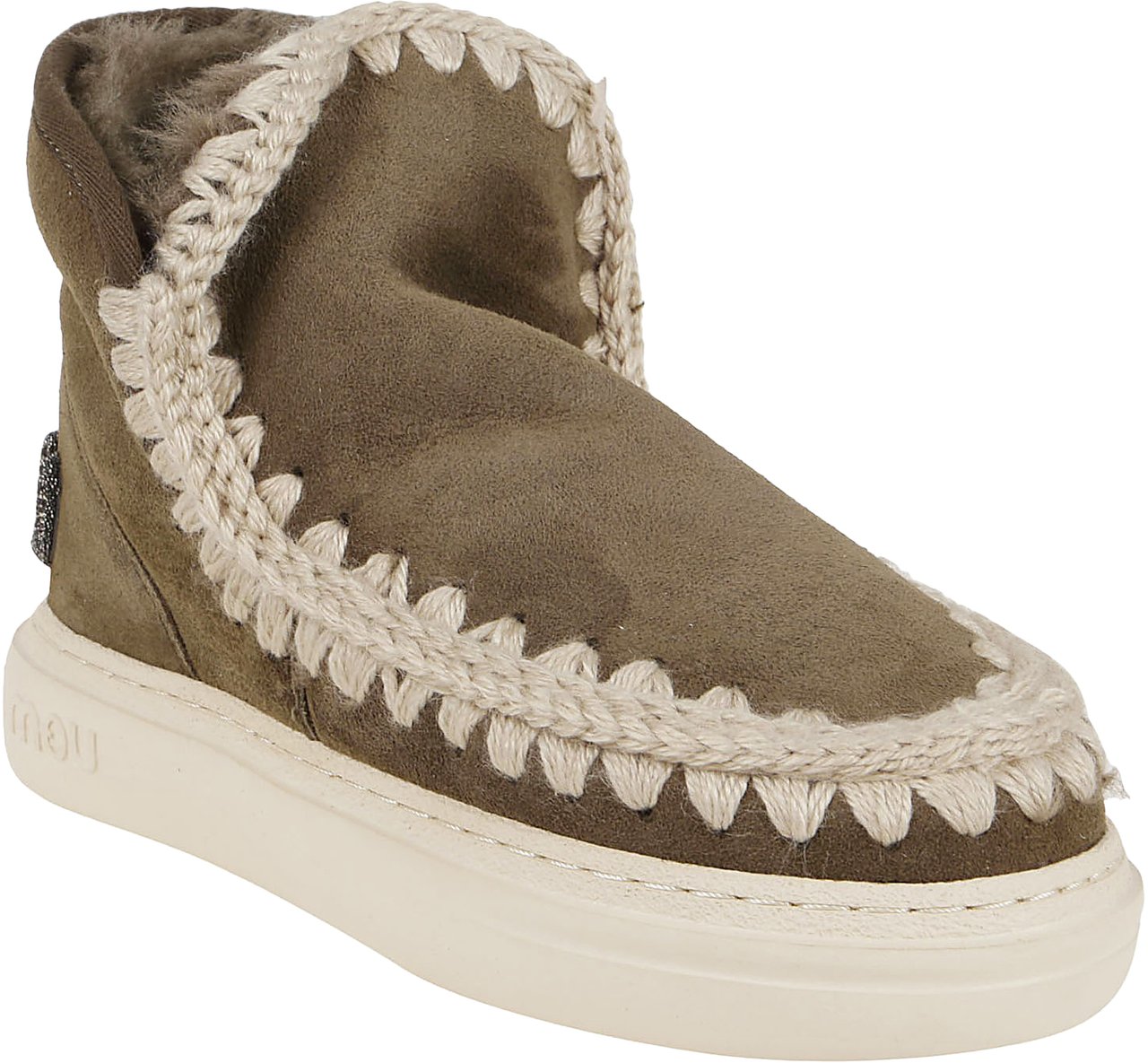 MOU MOU ESKIMO SNEAKER BOLD GLIT.LOGO Lime