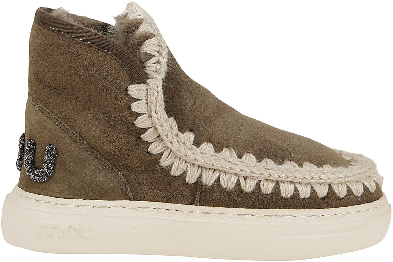 MOU MOU ESKIMO SNEAKER BOLD GLIT.LOGO Lime