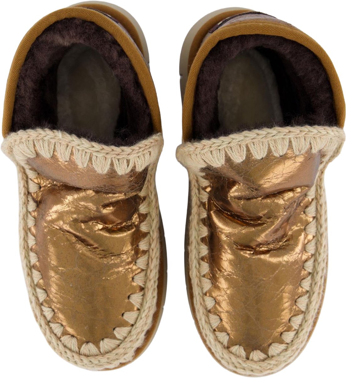 Mou Dames Eskimo Bounce Sneaker Bronze enkellaarsjes Beige