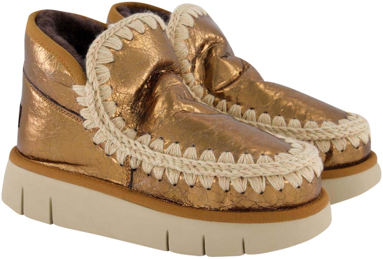 MOU Dames Eskimo Bounce Sneaker Bronze Beige