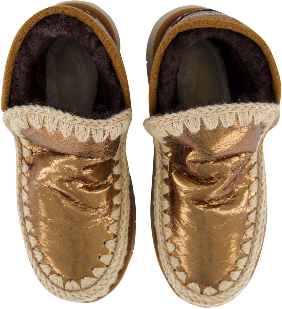 MOU Dames Eskimo Bounce Sneaker Bronze Beige