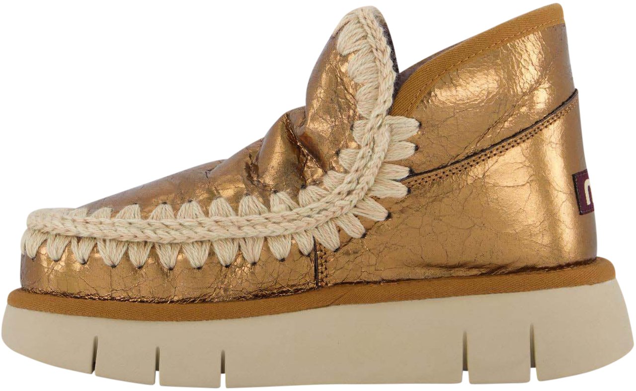 MOU Dames Eskimo Bounce Sneaker Bronze Beige