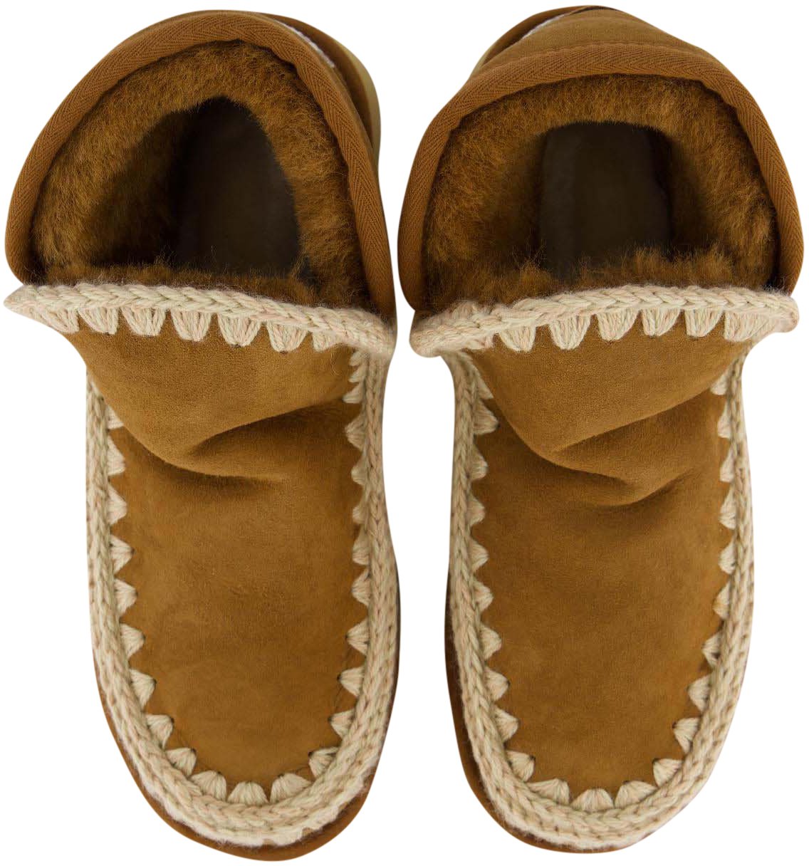 MOU Dames Mini Eskimo Platform Cognac Bruin