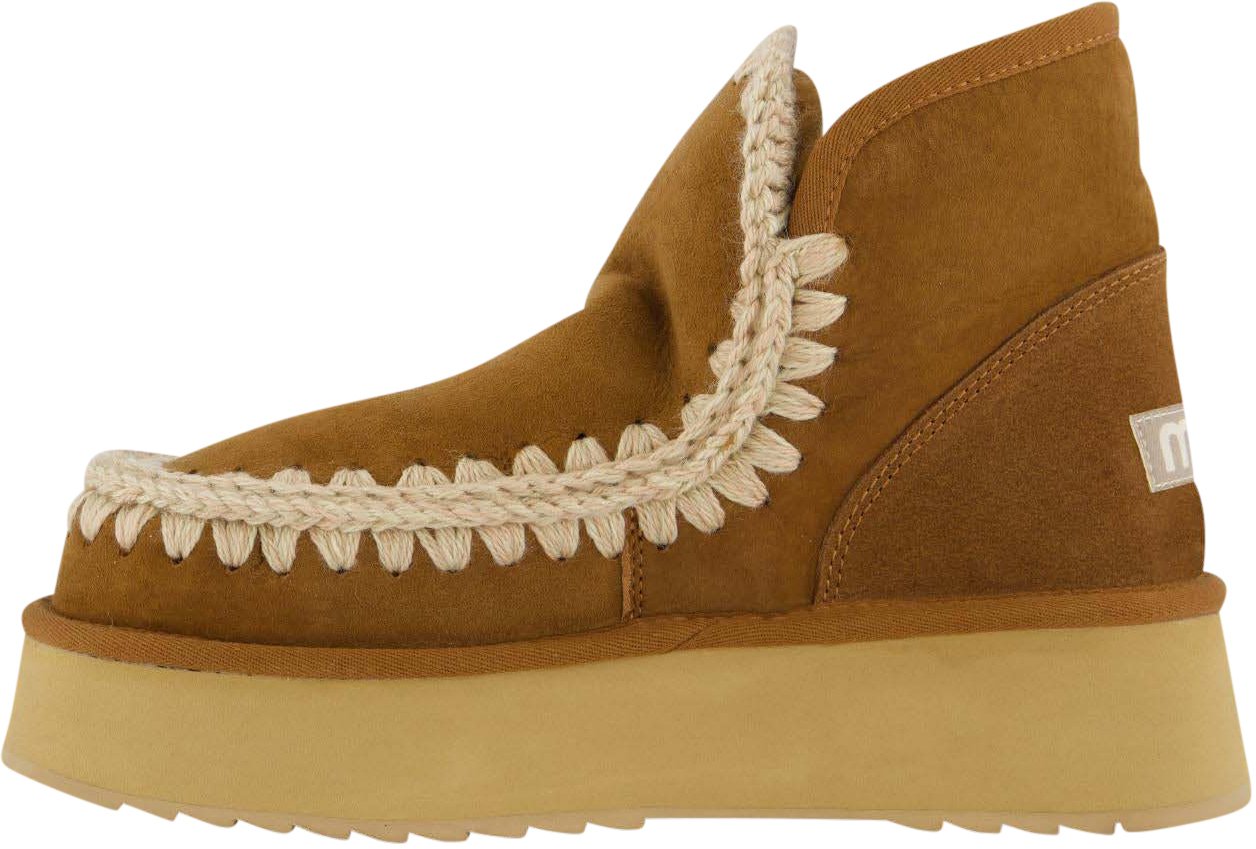 MOU Dames Mini Eskimo Platform Cognac Bruin