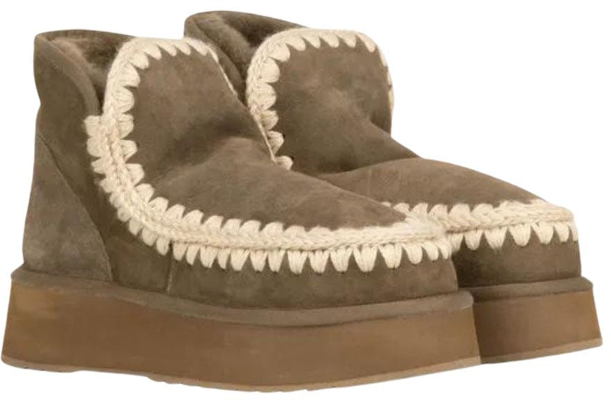 MOU Mou  Pantoffels Donkergroen Mu.fw681000a Groen