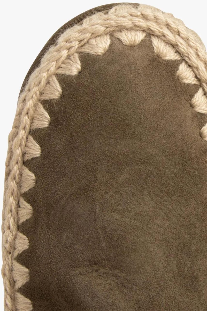 MOU Mou  Pantoffels Donkergroen Mu.fw681000a Groen