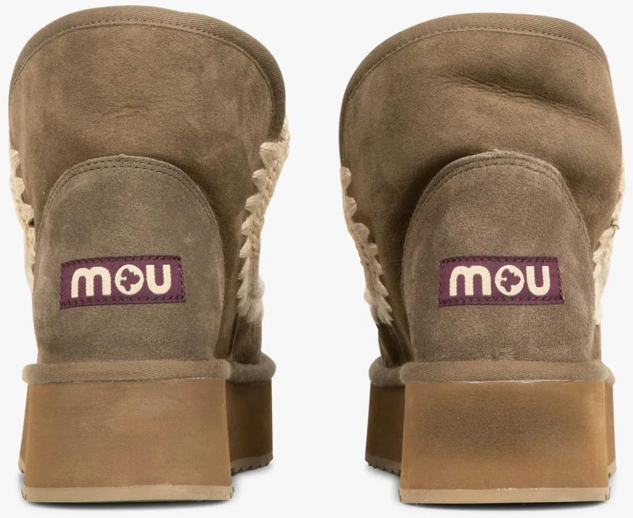 MOU Mou  Pantoffels Donkergroen Mu.fw681000a Groen