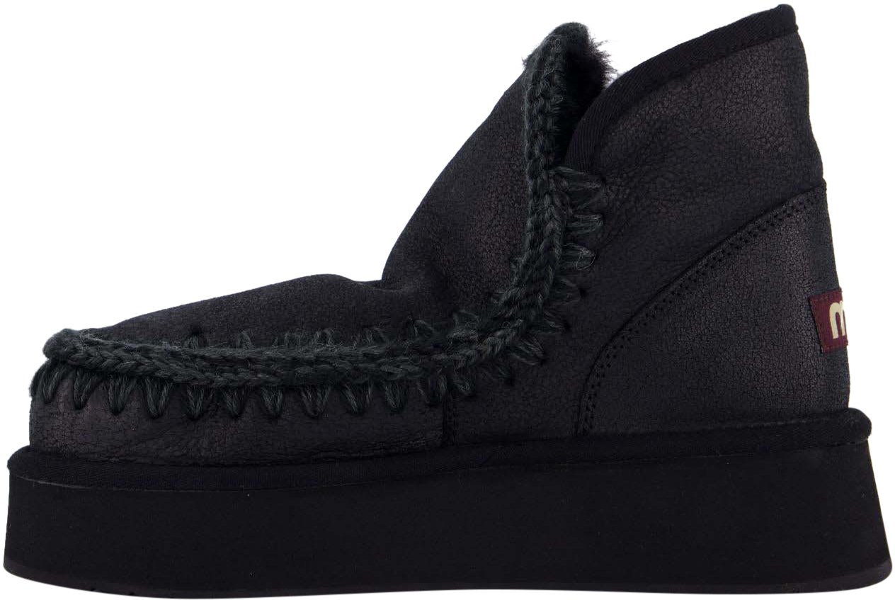 MOU Dames Mini Eskimo Platform Zwart Zwart