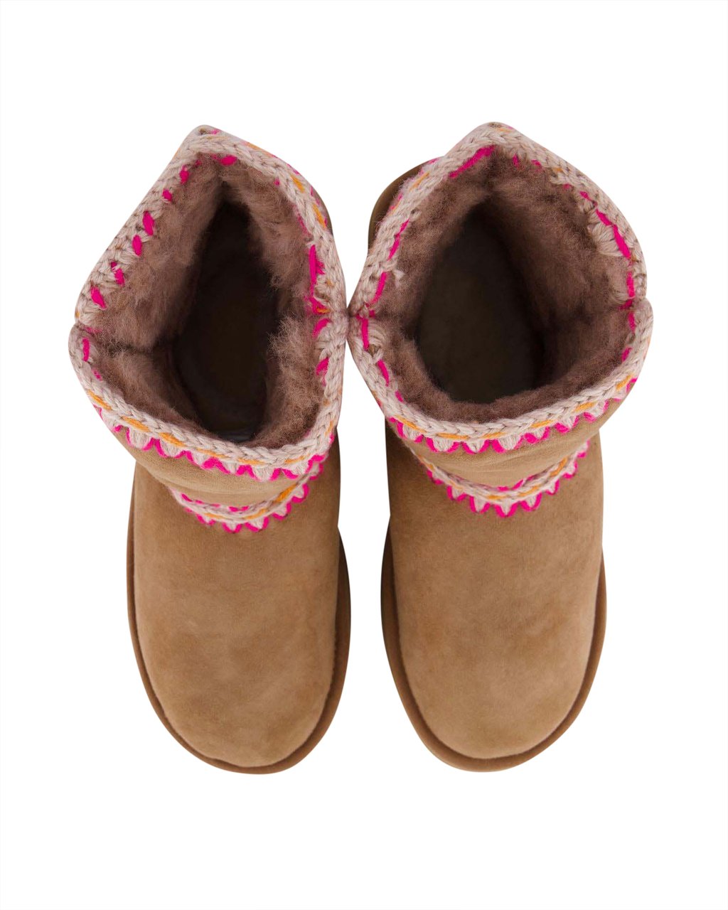 MOU Dames Norfolk Platform Punk Brown Roze