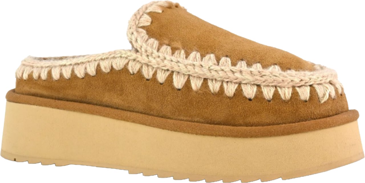 Mou Pantoffels Cognac Mu.fw681004a Bruin