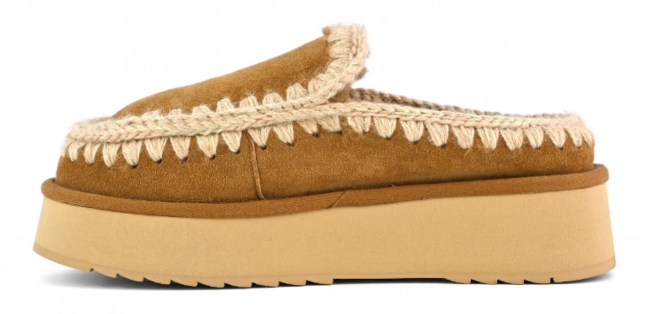 MOU Mou  Pantoffels Cognac Mu.fw681004a Bruin