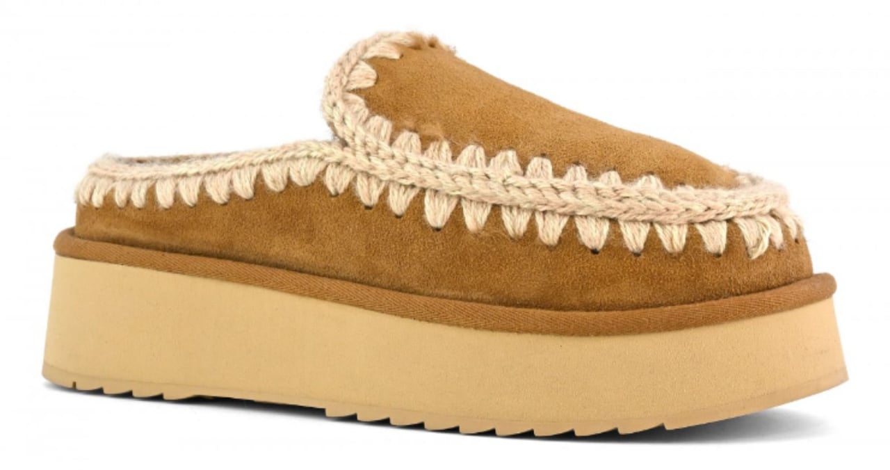 MOU Mou  Pantoffels Cognac Mu.fw681004a Bruin