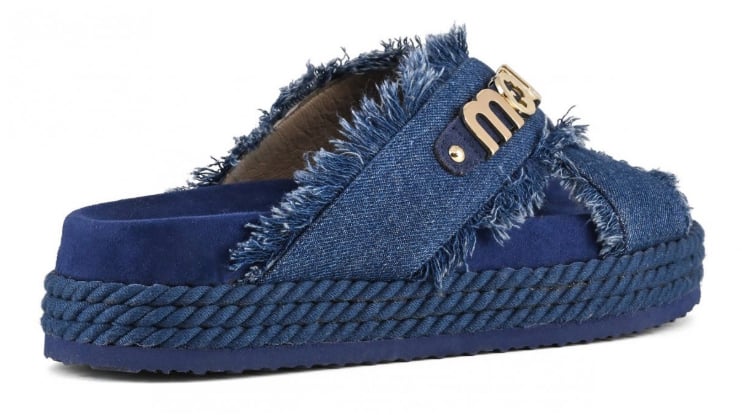 MOU Sandals Denim Blauw